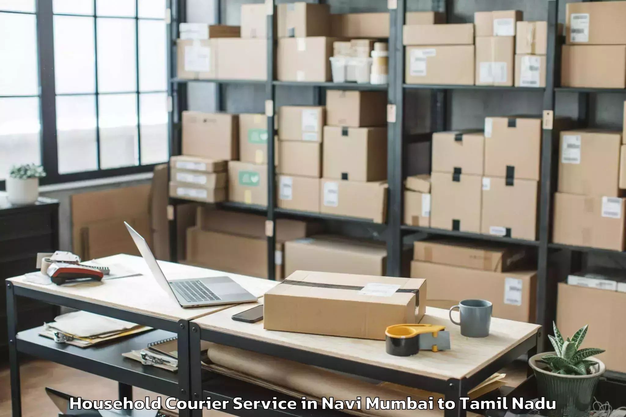 Top Navi Mumbai to Kalavai Household Courier Available